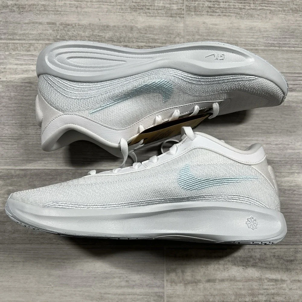 Nike GT Hustle Academy Basketball Shoes Men's 11.5 White/Glacier Blue FJ7791-101
